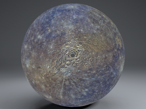 mercury 4k globe 3D Model