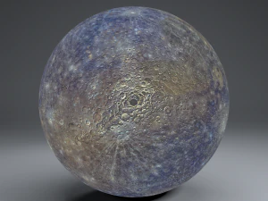 mercury 4k globe 3D Model