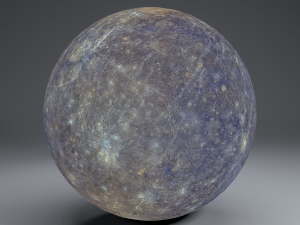 mercury 4k globe 3D Model