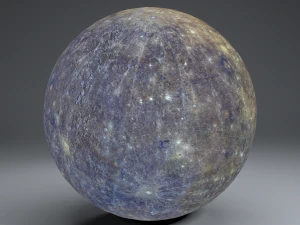 mercury 4k globe 3D Model