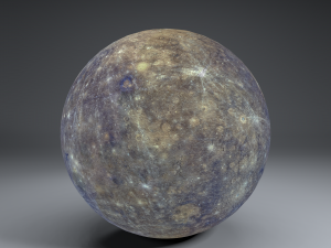 mercury 4k globe 3D Model