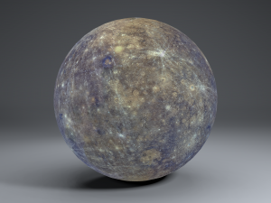 mercury 4k globe 3D Model