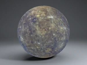mercury 4k globe 3D Model