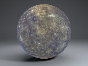 mercury 4k globe 3D Model