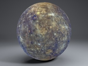 mercury 8k globe 3D Model