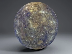 глобус Меркурій 8k 3D Модель