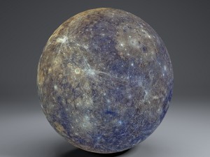 mercury 8k globe 3D Model