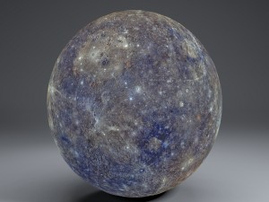 mercury 8k globe 3D Model