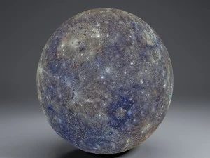 mercury 8k globe 3D Model