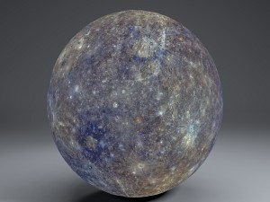 mercury 8k globe 3D Model