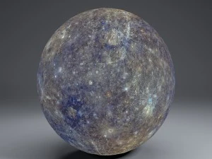 mercury 8k globe 3D Model