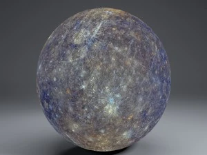 mercury 8k globe 3D Model