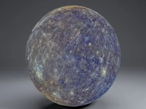mercury 8k globe 3D Model