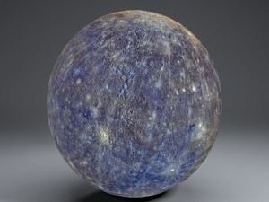 mercury 8k globe 3D Model