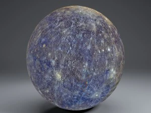 mercury 8k globe 3D Model