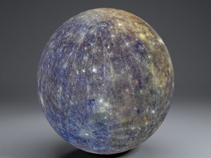 mercury 8k globe 3D Model