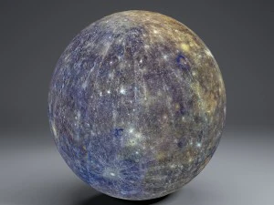 mercury 8k globe 3D Model