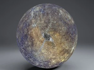 mercury 8k globe 3D Model