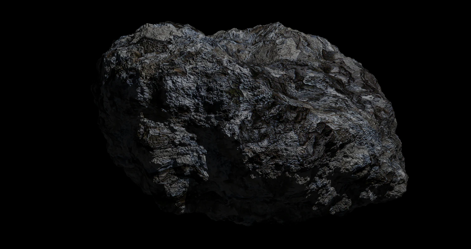 fantasy asteroid 3D Model .c4d .max .obj .3ds .fbx .stl .blend 
