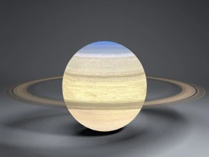 saturn 4k globe 3D Model