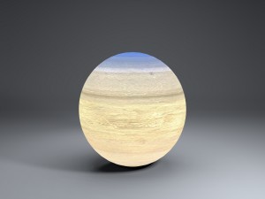 saturn 4k globe 3D Модель