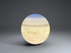 saturn 4k globe 3D Model