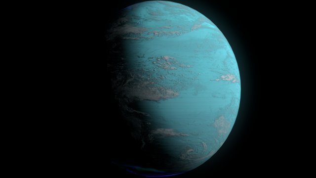 uranus 2k 3D Модель .c4d .max .obj .3ds .fbx .stl .blend 