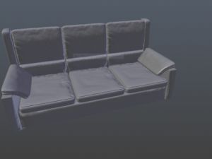leather sofa 3D Model