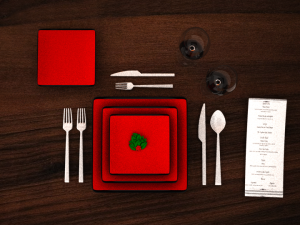 dinner set 2 Modello 3D