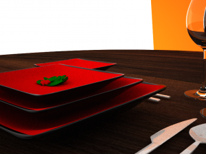 dinner set 2 Modello 3D
