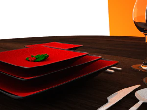 dinner set 2 3D Model