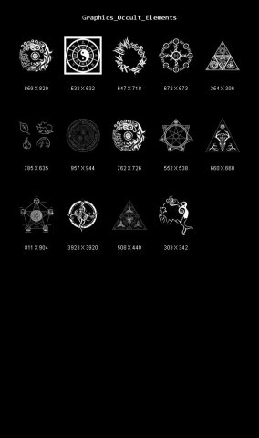 graphics occult elements CG 纹理 .c4d .max .obj .3ds .fbx .stl .blend 