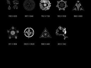 graphics occult elements CG Textures