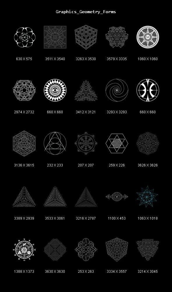 graphics geometry forms CG Textures .c4d .max .obj .3ds .fbx .stl .blend