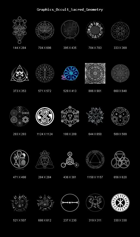Graphics Occult Sacred Geometry 3d Model In Decals 3dexport