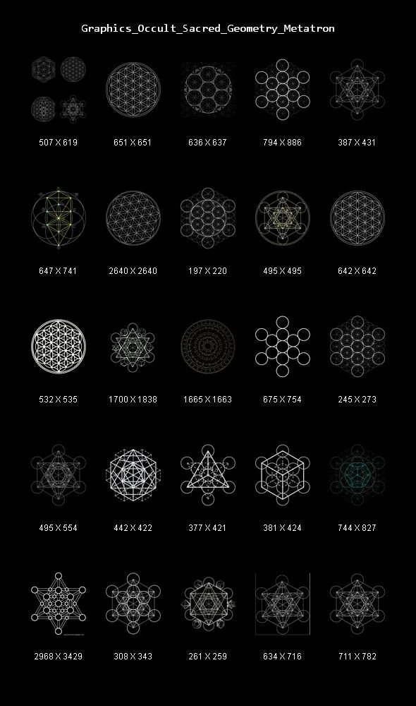 graphics occult sacred geometry metatron CG Textures .c4d .max .obj .3ds .fbx .stl .blend