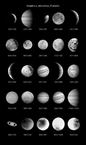 graphics universe planets Texturas CG .c4d .max .obj .3ds .fbx .stl .blend 