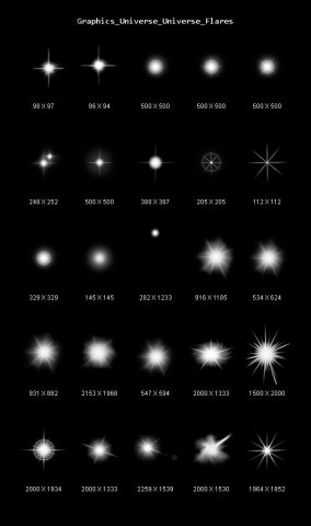 graphics universe universe flares Texturas CG .c4d .max .obj .3ds .fbx .stl .blend 