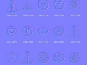 obiekty graficzne kundalini CG Tekstury