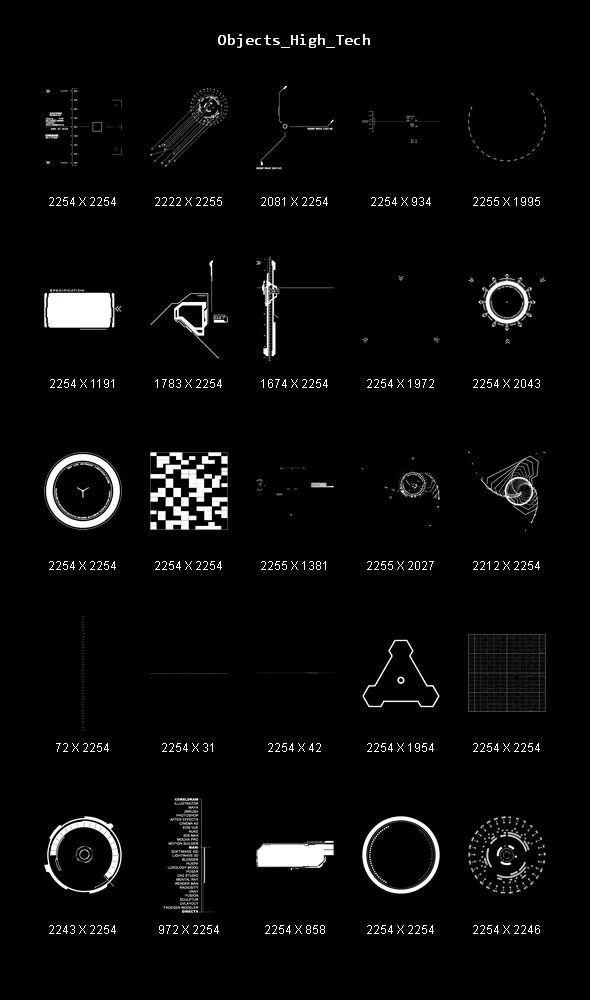 objects high tech CG Textures .c4d .max .obj .3ds .fbx .stl .blend 