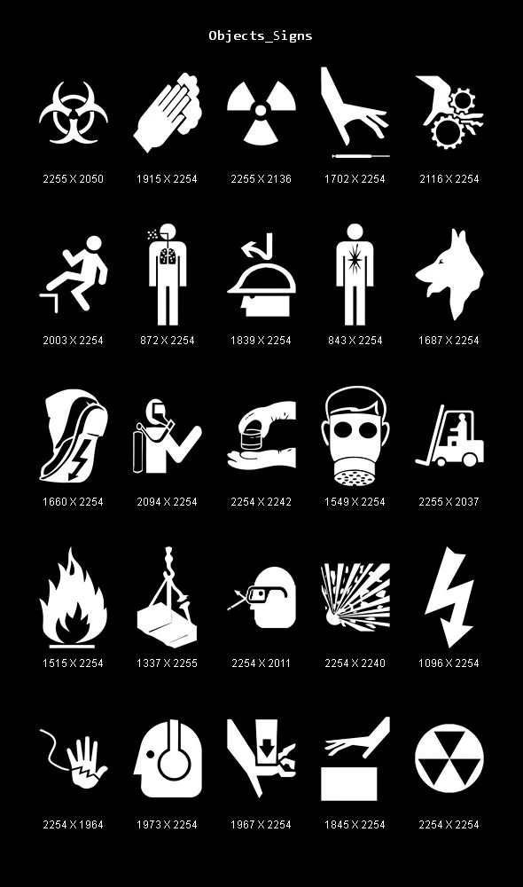 objects signs CG Textures .c4d .max .obj .3ds .fbx .stl .blend