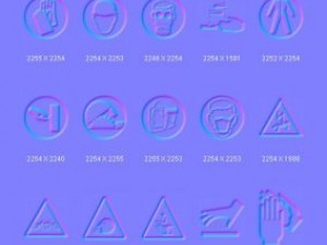 objects signs CG Texturen