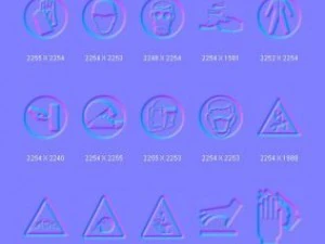 objects signs CG Textures