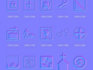 objects signs CG Textures