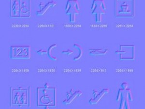 objects signs CG Texturen