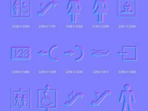 objects signs CG Textures