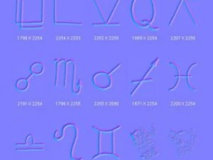 objects symbols astrology CG Textures