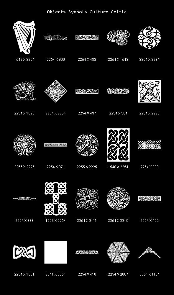 objects symbols culture celtic CG Textures .c4d .max .obj .3ds .fbx .stl .blend