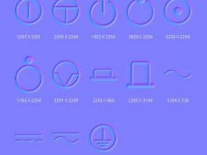 objects symbols eletric CG テクスチャ
