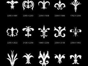 objects symbols fleurs de lis CG Textures